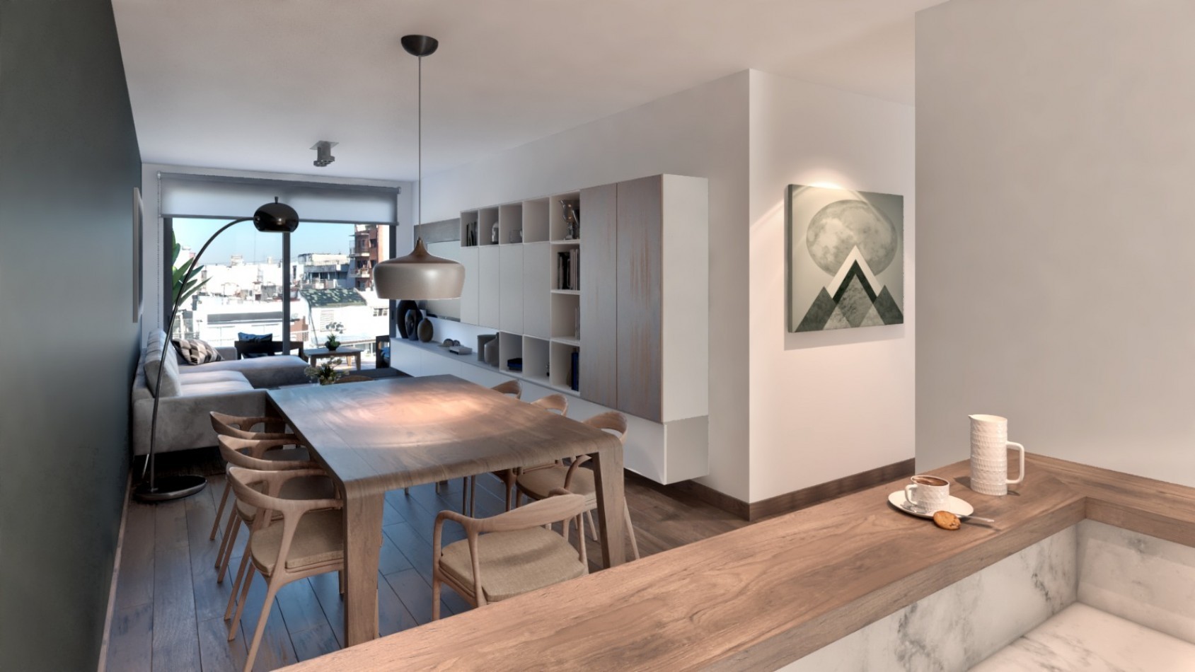 Departamento en venta de 3 ambientes con 2 dormitorios en suite . Emprendimiento DOME Palermo Boulevard - Cerviño